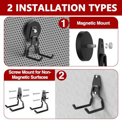 Heavy Duty Magnetic Hooks (2 Count)