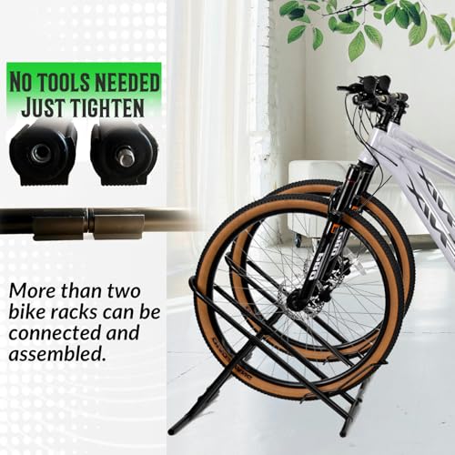 Folding Bike Floor Stand Rack (75.2 Ounce)