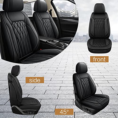 Leather Car Seat Covers Front Pair (2 Count)