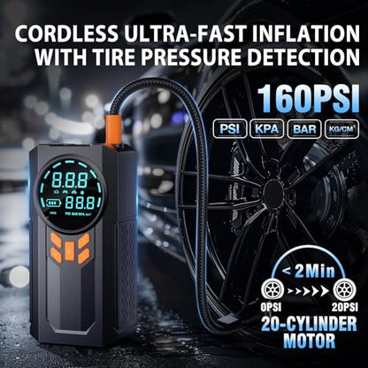 Jump Starter with Air Compressor