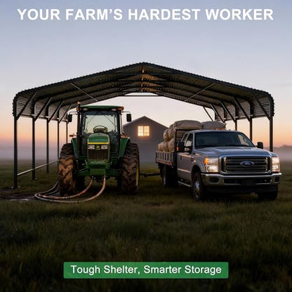 20x20 Heavy Duty Metal Carport