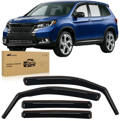in Channel Window Rain Guards for Honda Passport 2019 (4 Count)