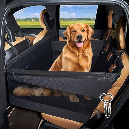 Dog Car Seat for Large Medium Dogs with Seat Belt