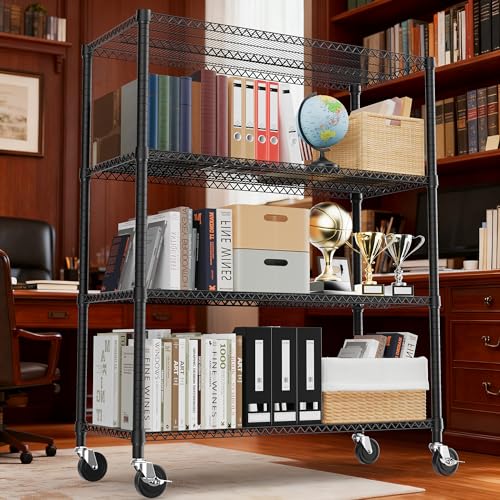 2640LBS 53.1" W 4 Tiers Shelf Steel Storage Shelves Shelving Unit Steel Organizer Wire Rack for Home
