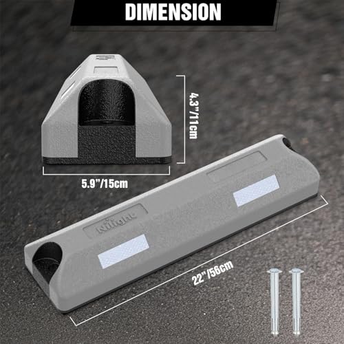 22 Inch Rubber Parking Curbs