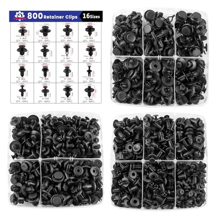 802Pcs Car Trim Clips Kit w (802 Count)