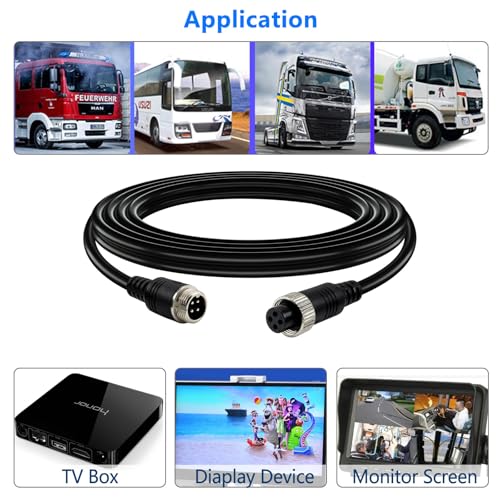 4 Pin Aviation CCTV Camera Extension Cable