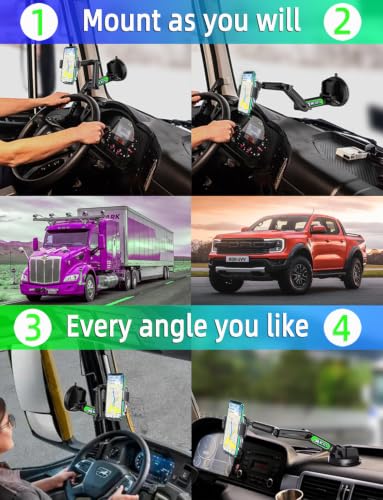 Truck Phone Holder Wireless Car Charger Mount