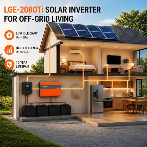 2080W Pure Sine Wave Power Inverter 12V to 110