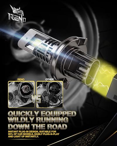 9007 Bulb HB5 Fog Bulb 800% Brighter High Speed Fan 6500K (2 Count)