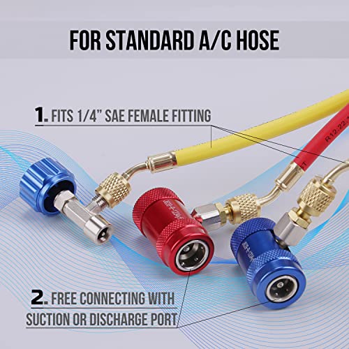 Car A C R1234YF Adapter with Self Sealing Can Tap
