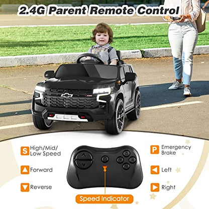 Ride on Car 12V Licensed Chevrolet Tahoe Battery Powered Electric Vehicle w
