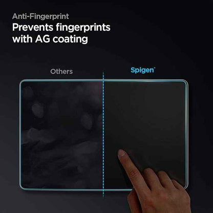 Spigen Tempered Glass Screen Protector [GlasTR EZ FIT] Designed for Tesla Model 3 (2023-2017), Tesla Model Y (2025-2020) 15 inch Dashboard Touchscreen - Matte/Anti Fingerprint