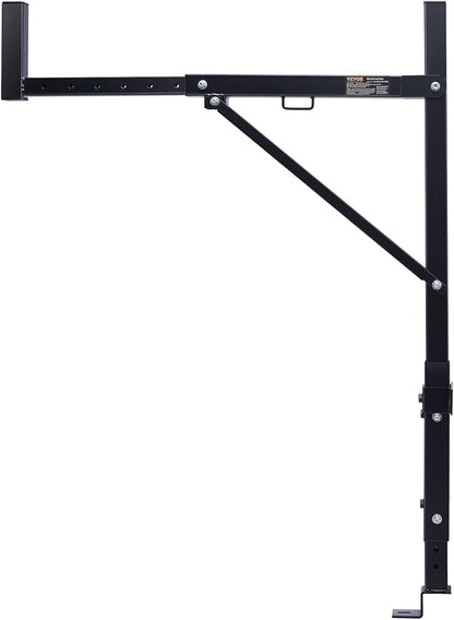 VEVOR Truck Rack, 19-34inch Extendable Truck Ladder Rack, 38.6"-43.6" Adjustable Height, 250 lbs Capacity Steel Ladder Rack for Truck, Heavy Duty Truck Bed Rack for Kayak, Surfboard, Lumber, Ladder