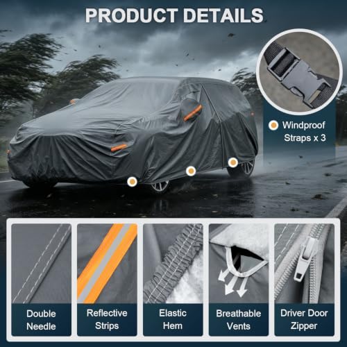 16 Layers Station Wagon Car Cover Waterproof All Weather Heavy Duty