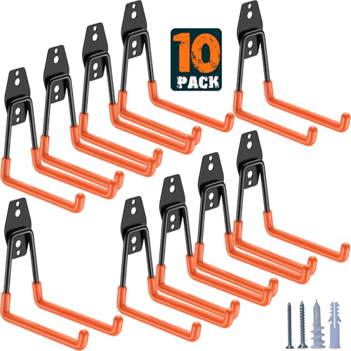 Garage Hooks Heavy Duty 10 Pack