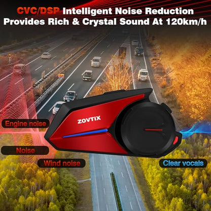 Motorcycle Helmet Headset 8 Riders Communication System X8 Intercom with Music Sharing