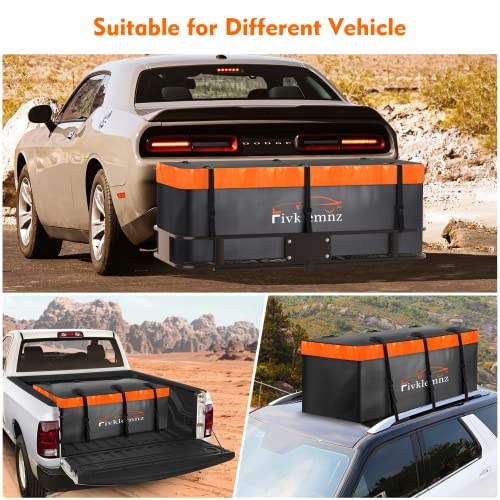 20 Cubic Hitch Mount Cargo Carrier Bag Waterproof Soft Car Tray