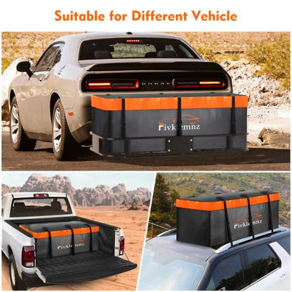 20 Cubic Hitch Mount Cargo Carrier Bag Waterproof Soft Car Tray