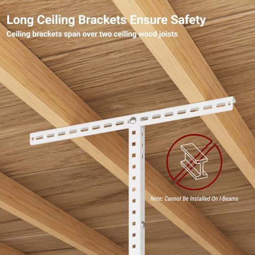 4x8ft Overhead Ceiling Garage Storage Rack