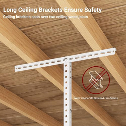 4x8ft Overhead Ceiling Garage Storage Rack