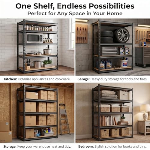 Garage Storage Shelves 36" W x 16" D x 72" H