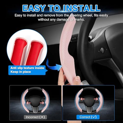 Custom Fit for Tesla Steering Wheel Cover