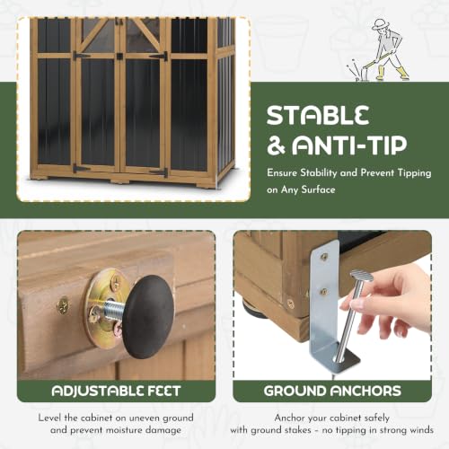 Extra Large Outdoor Storage Cabinet Weatherproof