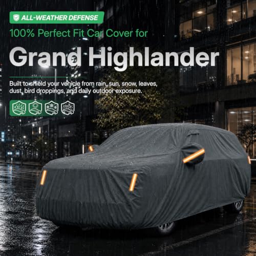 Waterproof Heavy Duty Car Cover Custom Fit Toyota Grand Highlander