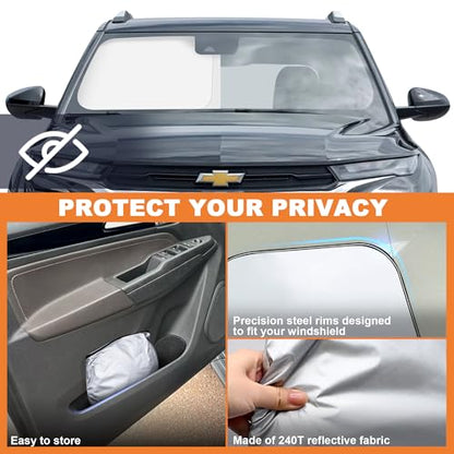 Foldable Front Windshield Sunshade fit for Chevrolet Trailblazer 2021