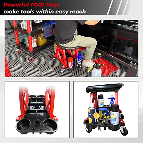 Durable Mechanic Stool Chair with Wheels