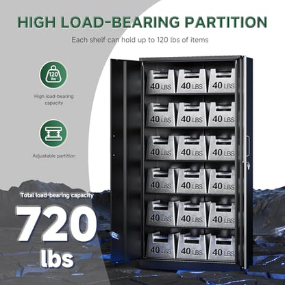 Metal Storage Cabinets with Lock Doors