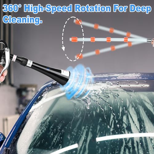 Air Blow Gun Car Detailing Dry Cleaning Gun with Tapered Nozzle High Pressure Cleaning Tool