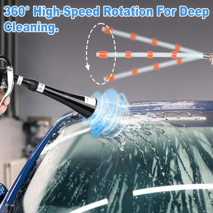 Air Blow Gun Car Detailing Dry Cleaning Gun with Tapered Nozzle High Pressure Cleaning Tool