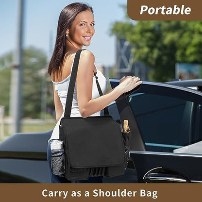 Car Front Seat Organizer for Paperwork File Laptop Mobile Office