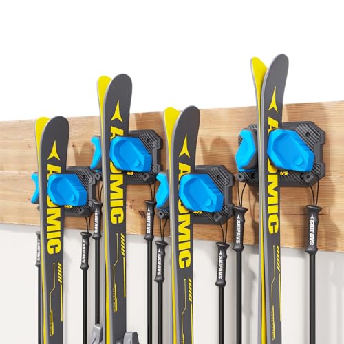 Ski & Snowboard Wall Rack for Garage