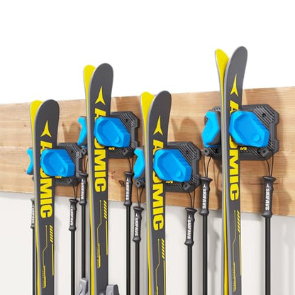 Ski & Snowboard Wall Rack for Garage