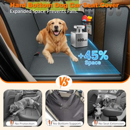 PU Leather Hard Bottom Dog Car Seat Cover