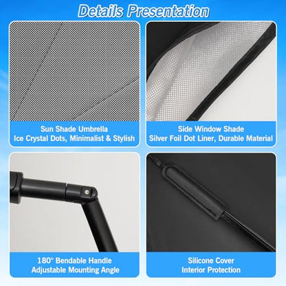 Windshield Sun Shade Umbrella for Honda CR (5 Count)