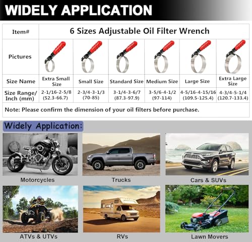 Extra Small Swivel Oil Filter Wrench