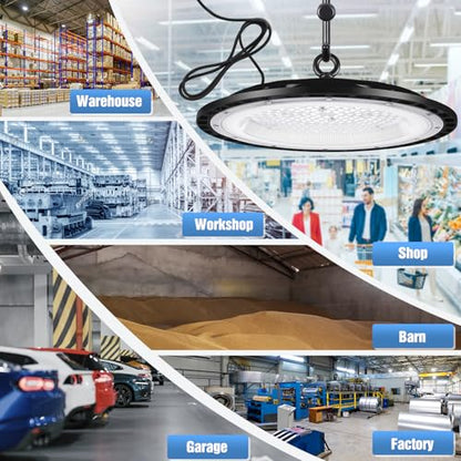 6 Pack 240W UFO Led High Bay Light Fixture (6 Count)