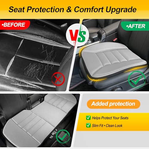 3 Piece Memory Foam Car Seat Cushion Set for Driving Comfort (3 Count)