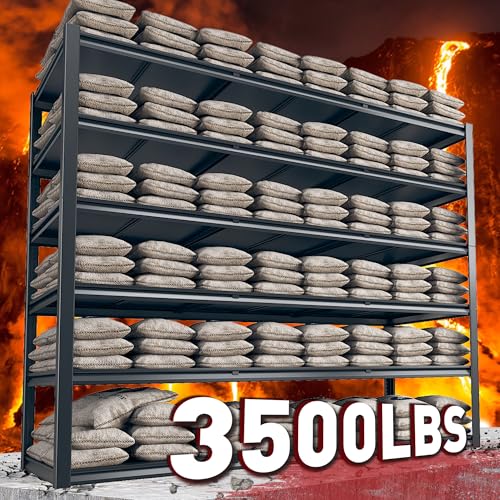 Heavy Duty Storage Shelves 3500LBS for Garage Workshop Warehouse
