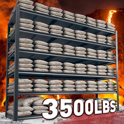 Heavy Duty Storage Shelves 3500LBS for Garage Workshop Warehouse