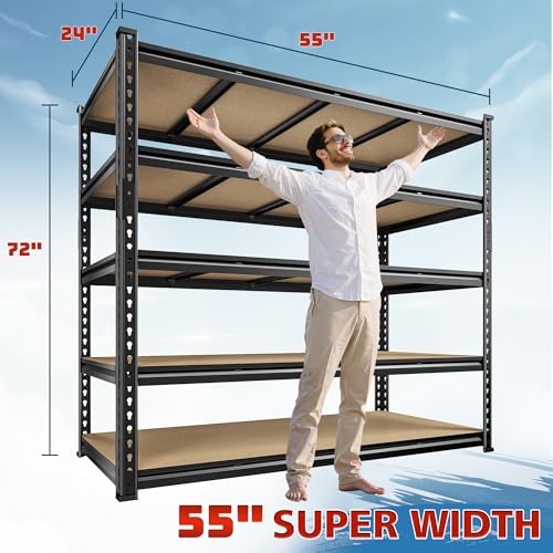 55" W Garage Shelving