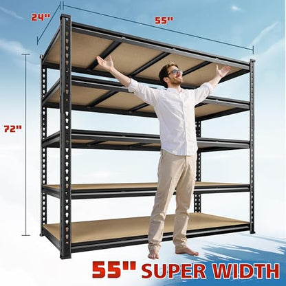 55" W Garage Shelving