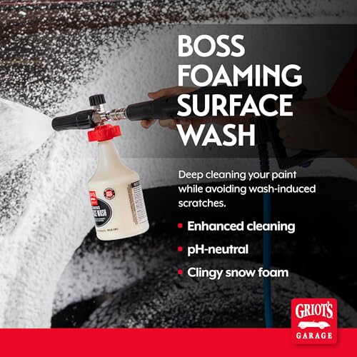 BOSS Foaming Surface Wash for Car Cleaning and Detailing (35 Fl Oz)