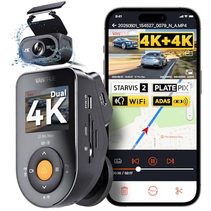 S1 Pro Max 4K+4K Dash Cam
