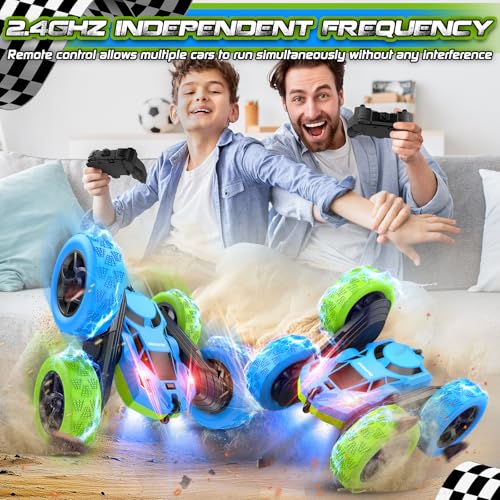 Blue Green RC Car for Kids