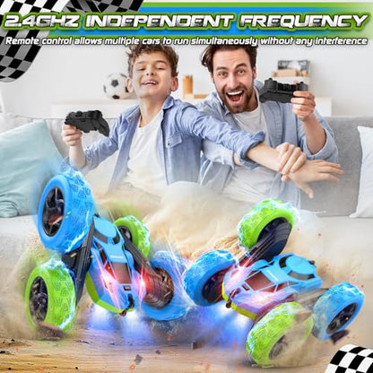 Blue Green RC Car for Kids
